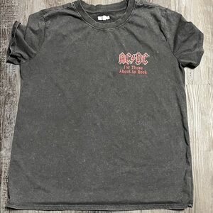AC/DC Gray Graphic T-Shirt